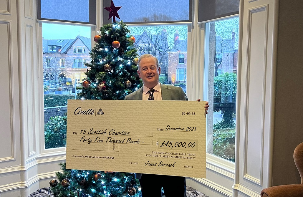 Rowan Alba given festive funding from Barrack Charitable Trust