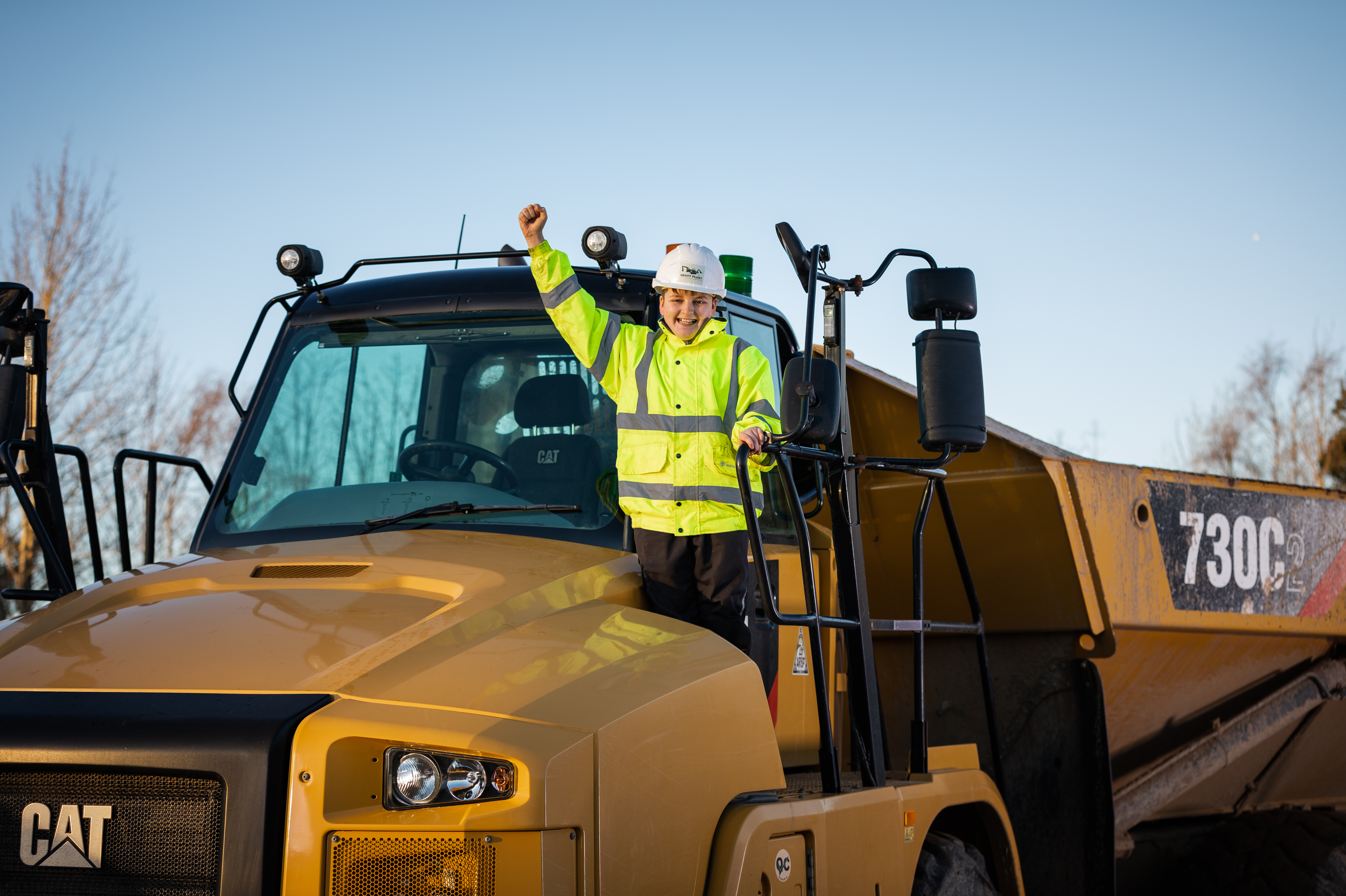 And finally.. meet the 13-year-old articulated dump truck driver