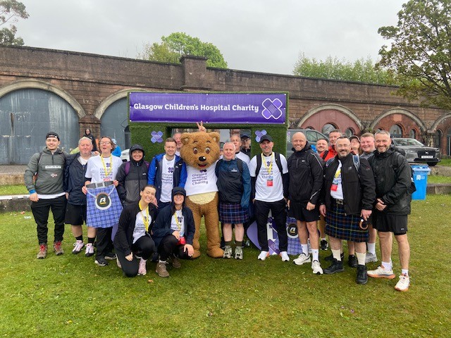The JR Group takes steps to raise more than £5,000 for Glasgow Children's Hospital Charity