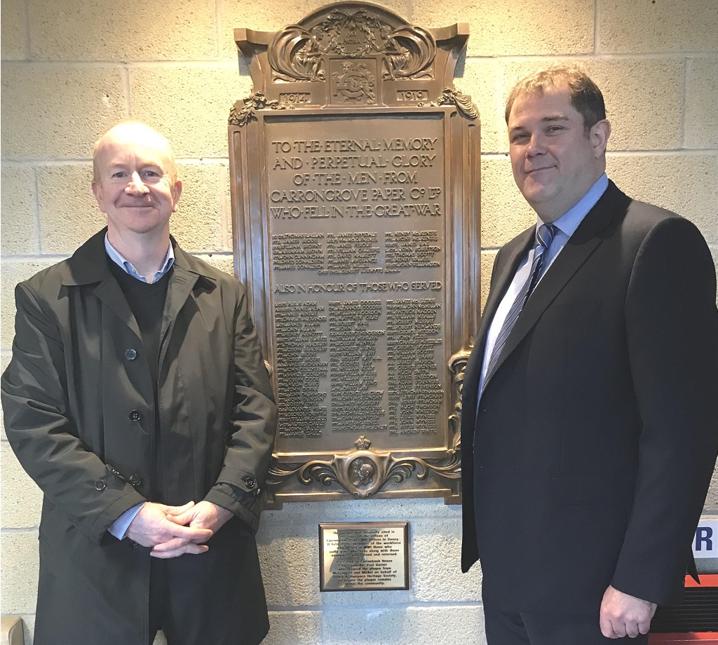 Mactaggart & Mickel supports move for local community war memorial