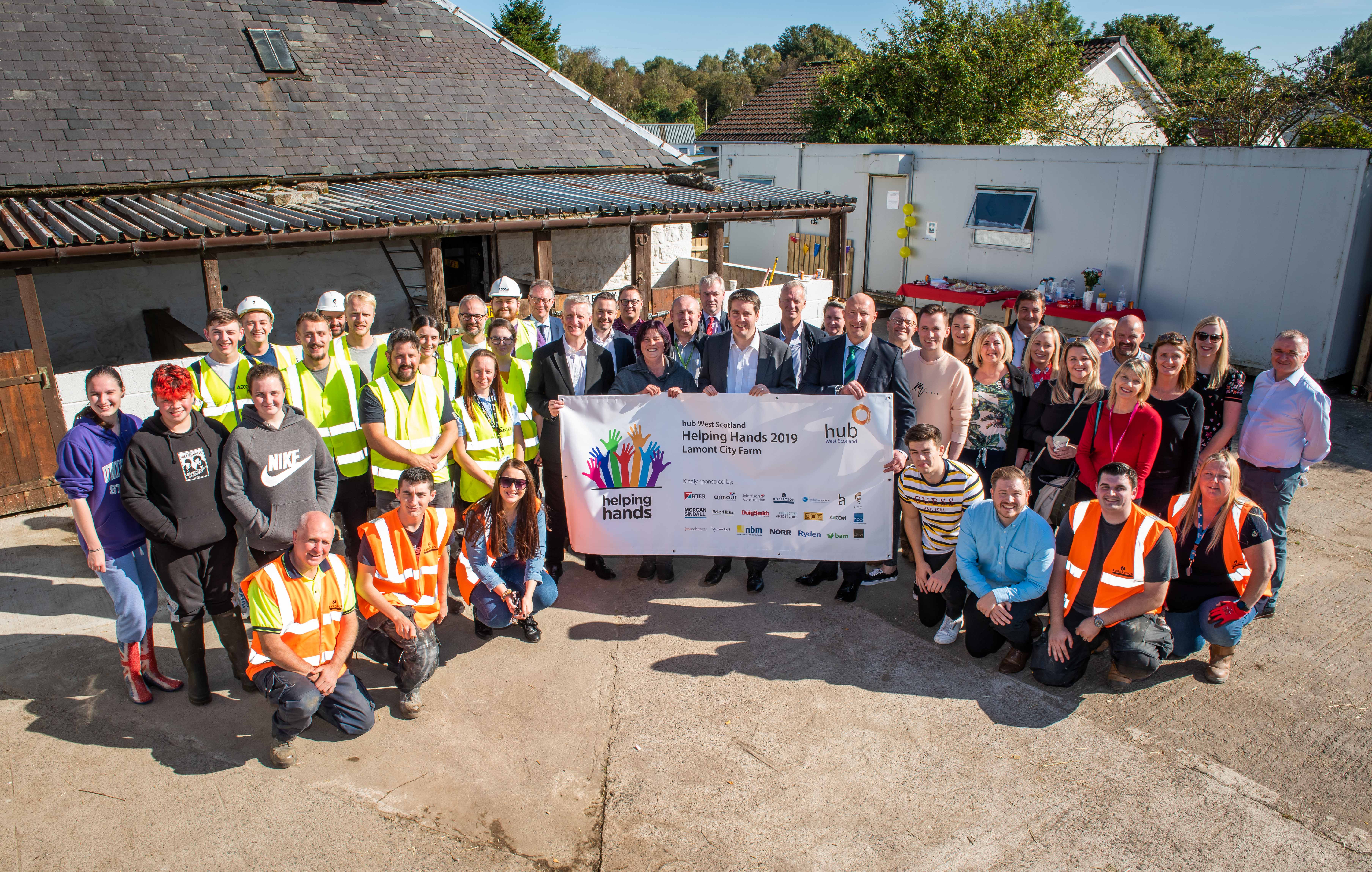 Lamont City Farm gets a helping hand thanks to hub West Scotland