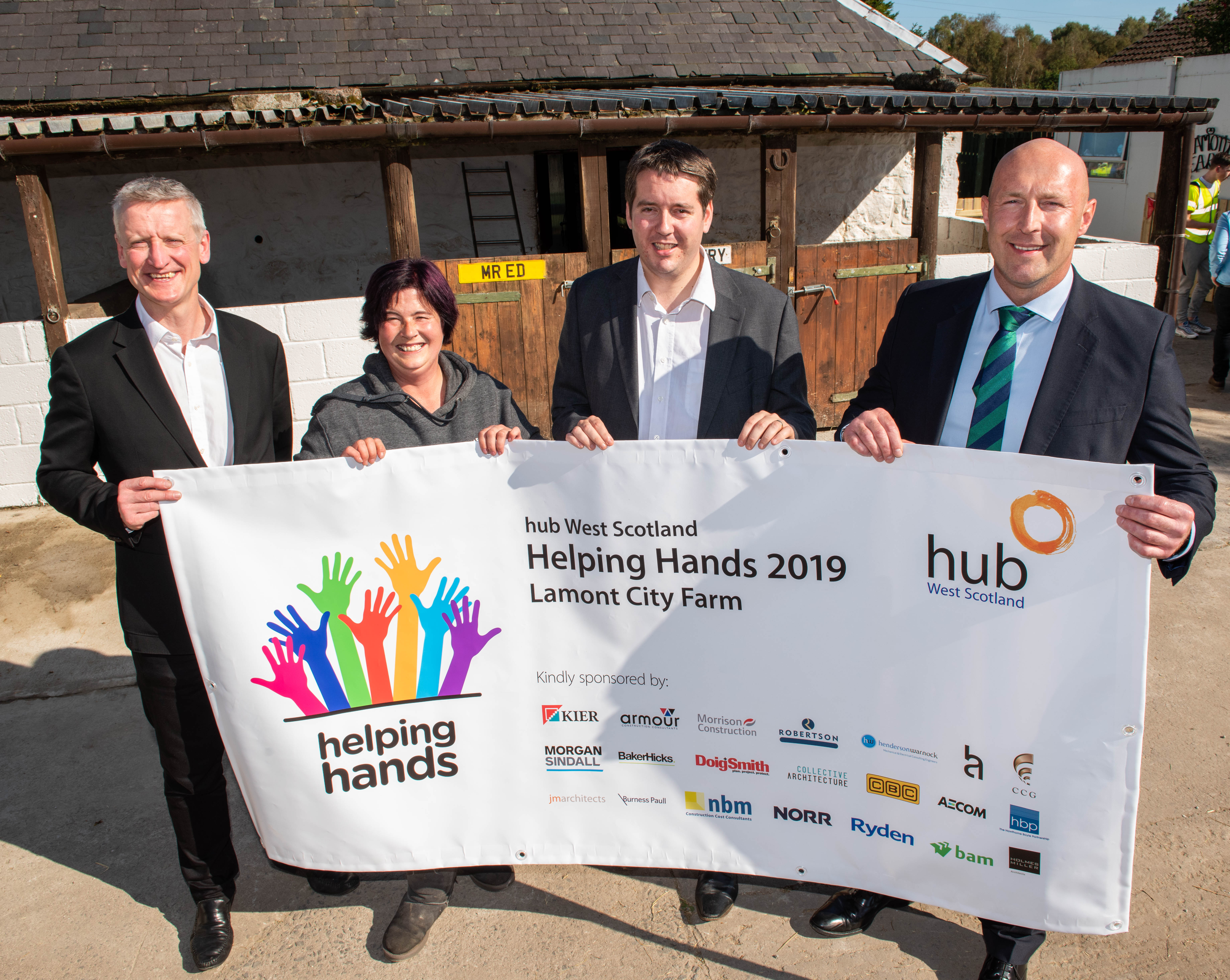 Lamont City Farm gets a helping hand thanks to hub West Scotland