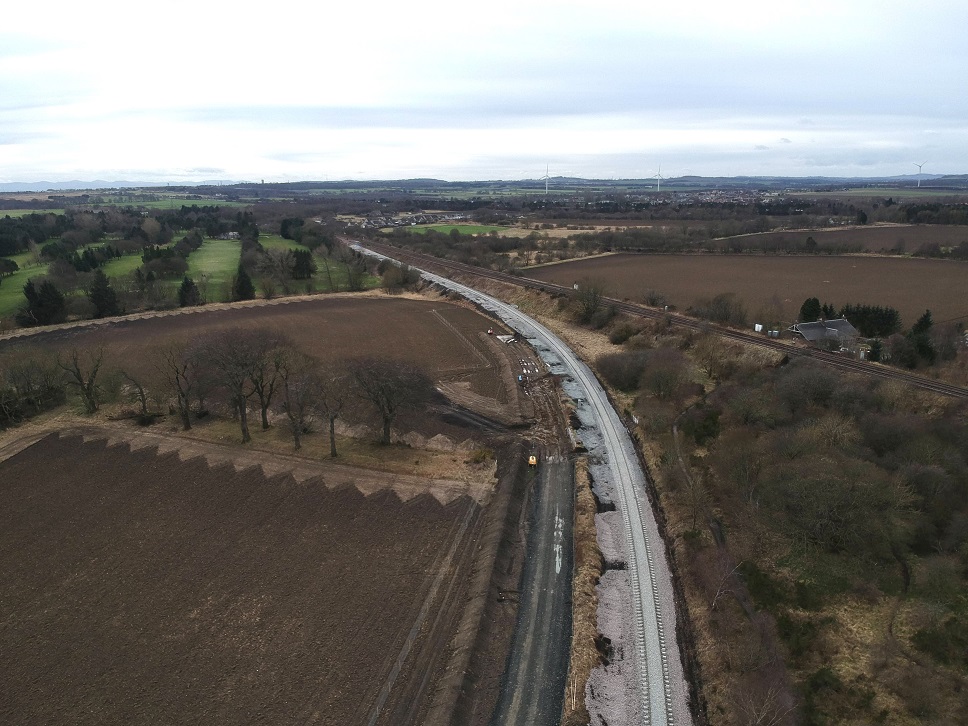 First rails laid for Levenmouth Rail Link