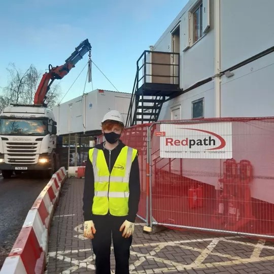 Apprenticeship secured for Redpath work experience employee