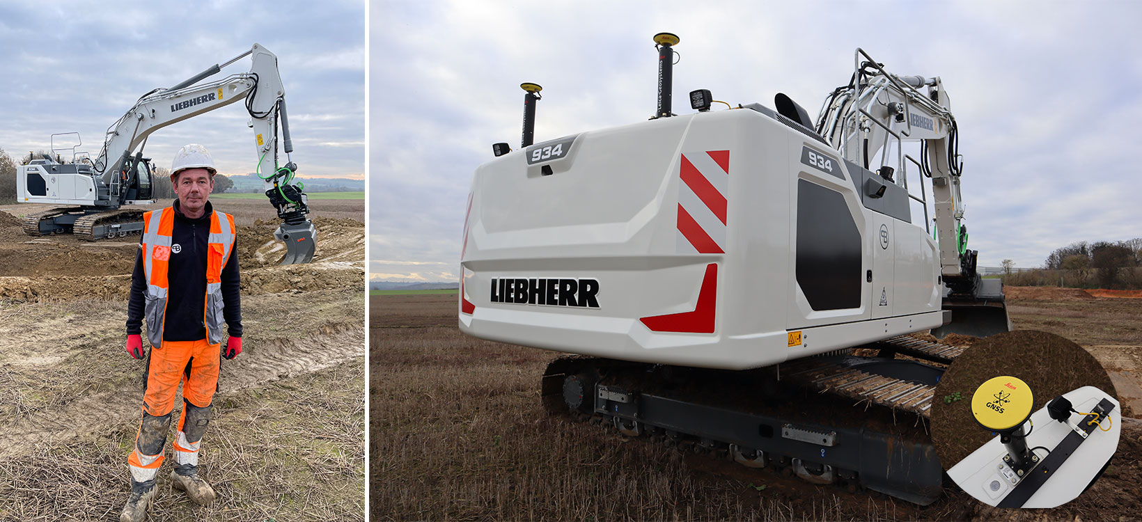 World’s first Liebherr crawler excavator to be offered with factory-fitted Leica Geosystems machine control technology