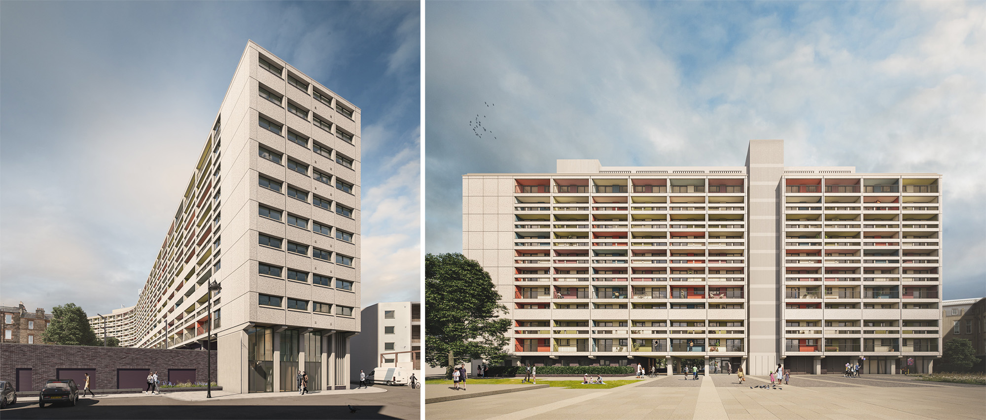 Plans submitted for retrofit of 1960s Edinburgh housing blocks
