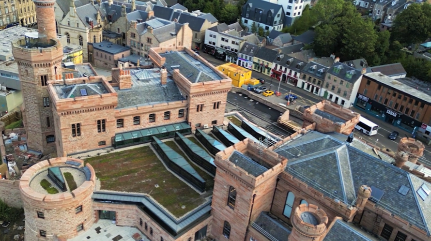 Living roof installed at Inverness Castle