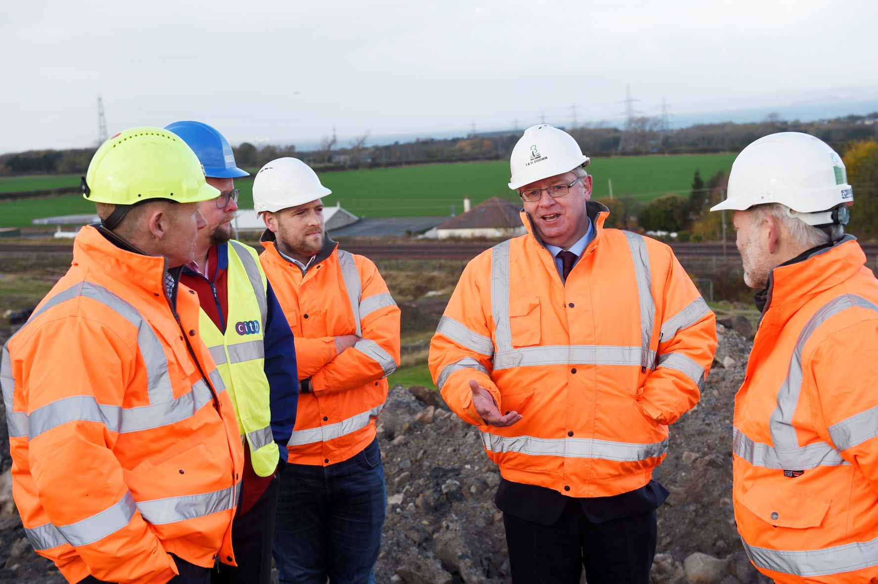 MSP visits the Blindwells development building careers in construction