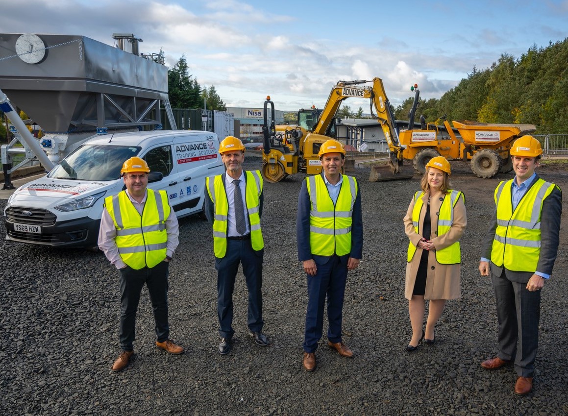 VIPs visit Advance Construction’s Livingston training academy