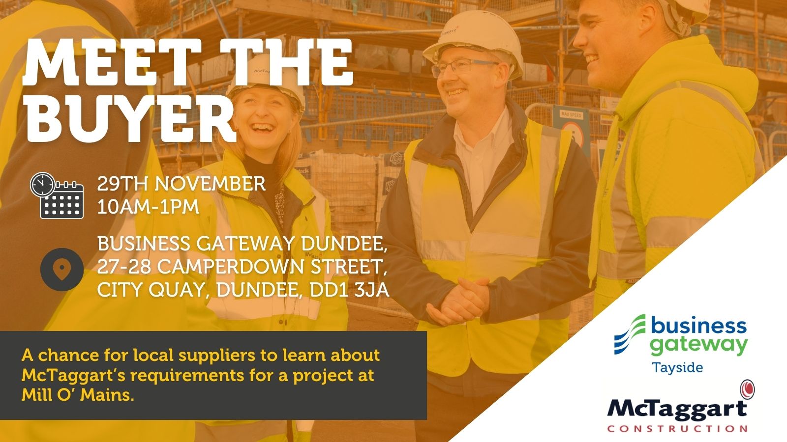 McTaggart to host ‘Meet the buyer’ event in Dundee