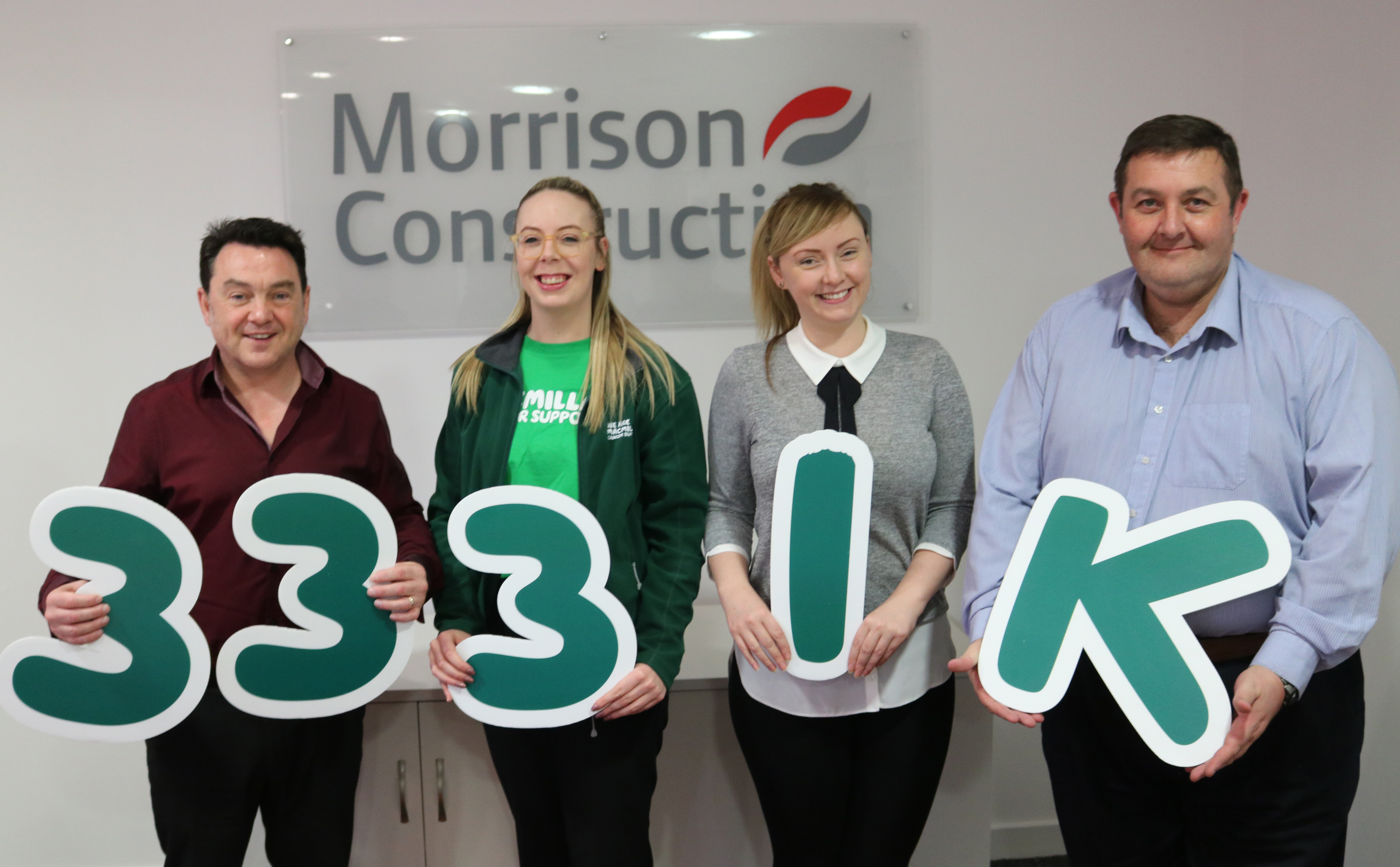 Morrison Construction celebrates £9,000 fundraising successes with charity partners