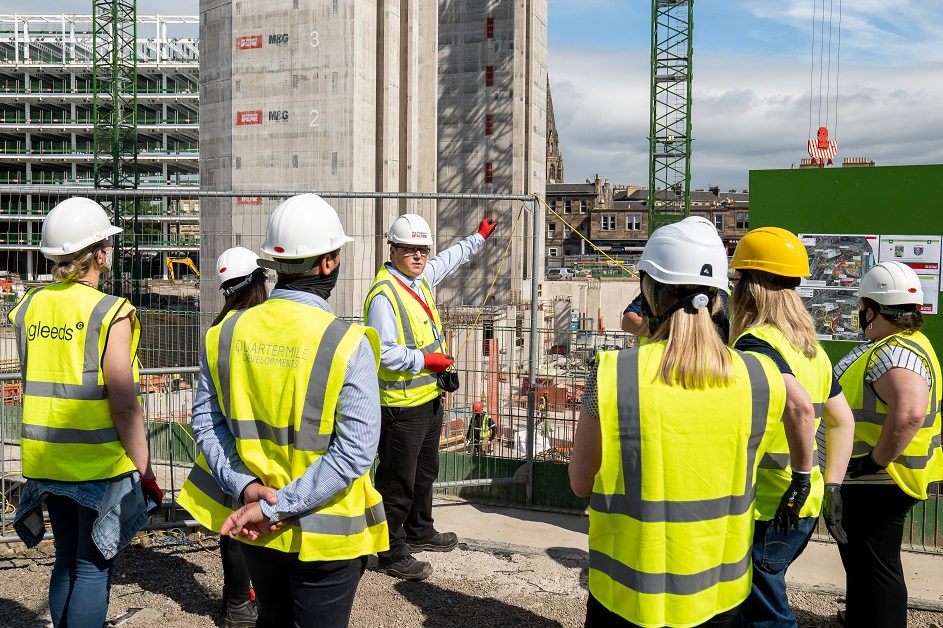 Qmile Group hosts Women in Property tour of £350m Haymarket Edinburgh development