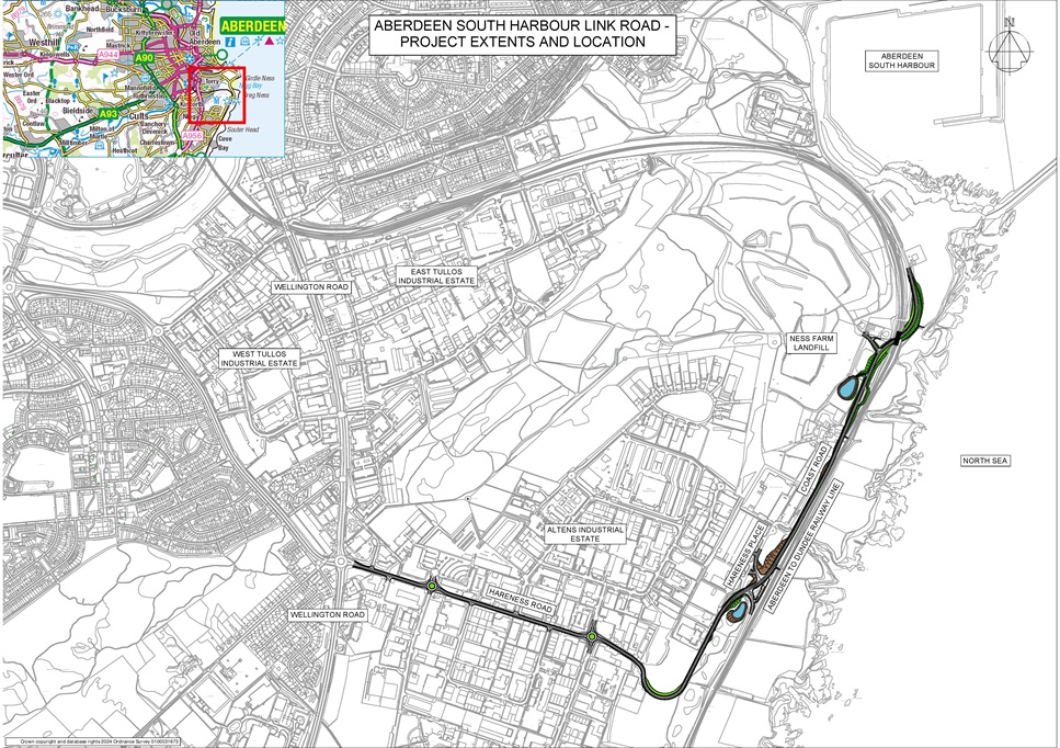 Public exhibition for new Aberdeen South Harbour Link Road