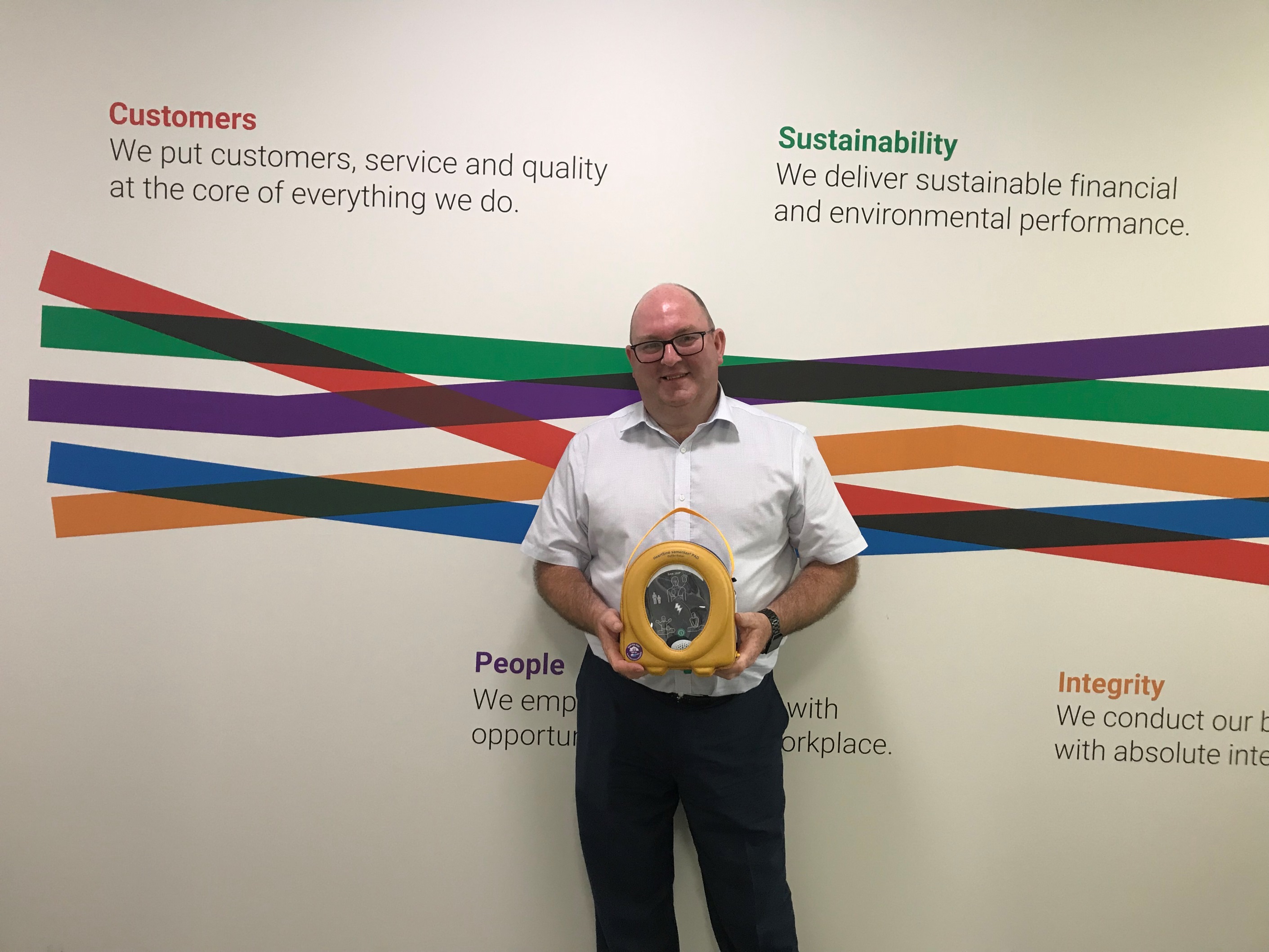 James Donaldson invests in defibrillators across all UK sites