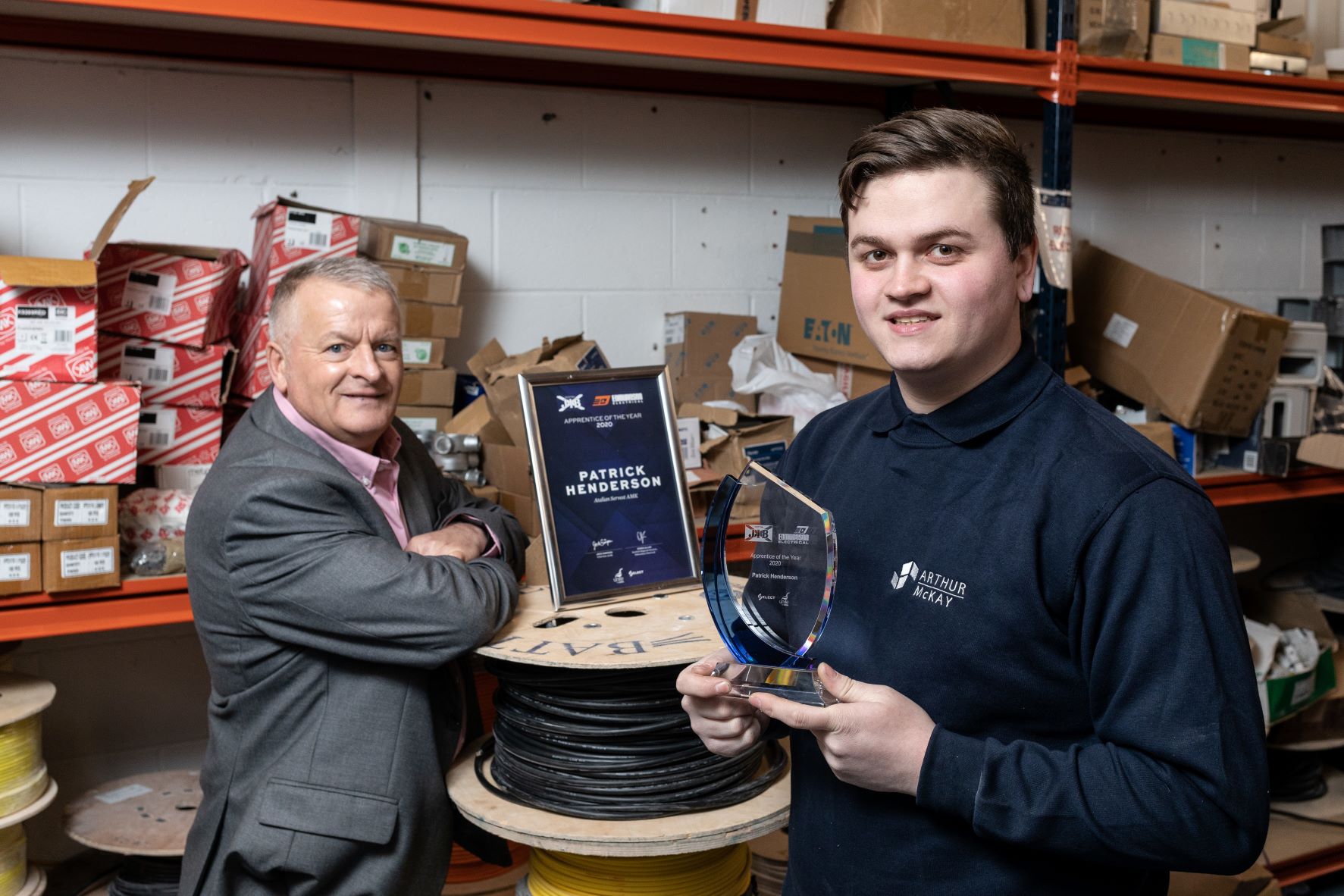 Bright sparks crowned apprentices of the year by SJIB and Edmundson Electrical