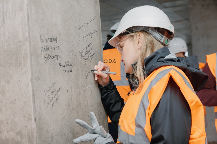 Moda celebrates topping out final homes at Edinburgh development