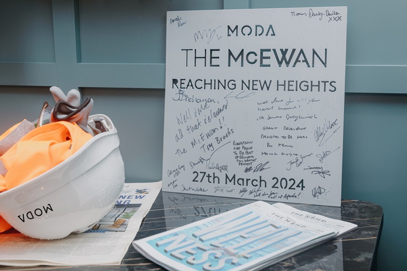 Moda celebrates topping out final homes at Edinburgh development