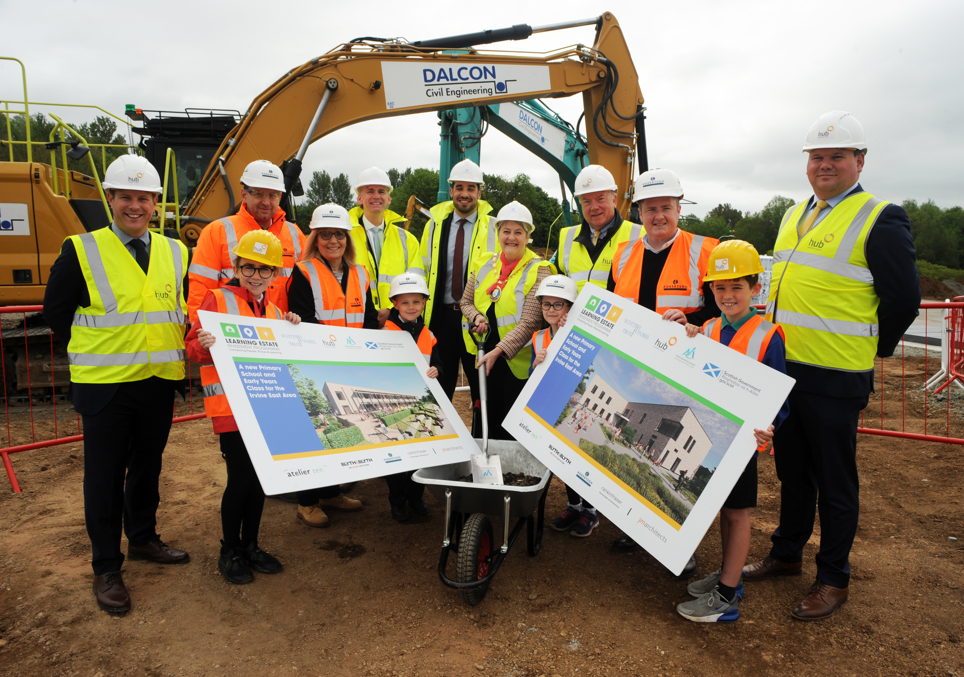 Provost marks start of work on first Passivhaus school in North Ayrshire