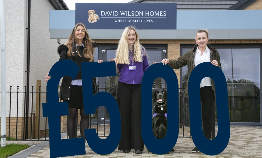 David Wilson Homes donates £500 to Canine Partners