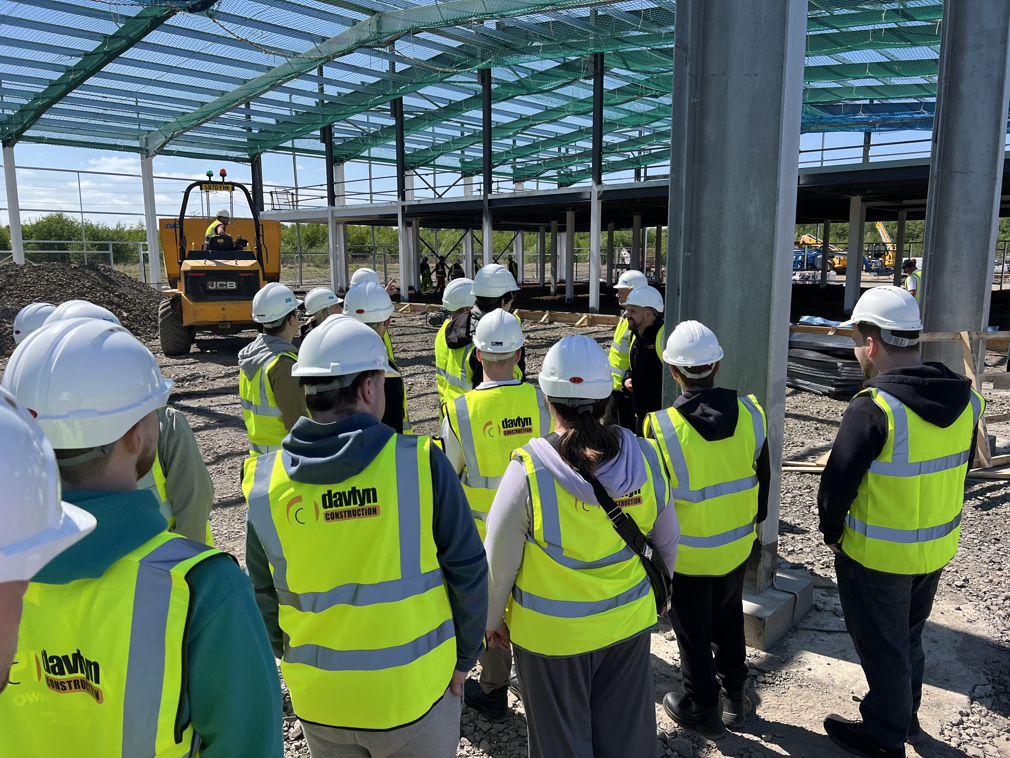 New College Lanarkshire students visit construction works at Ravenscraig
