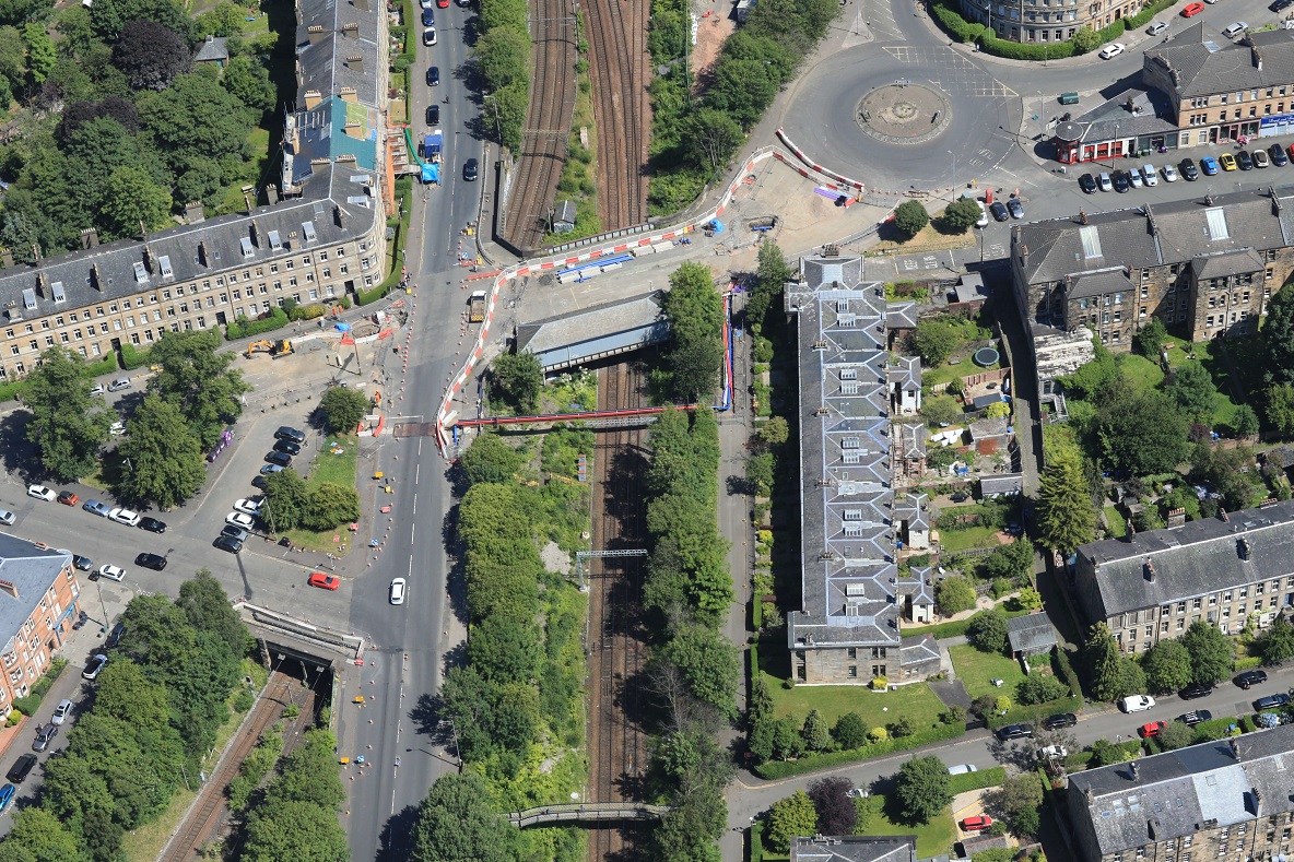 Demolition of Glasgow rail bridge begins