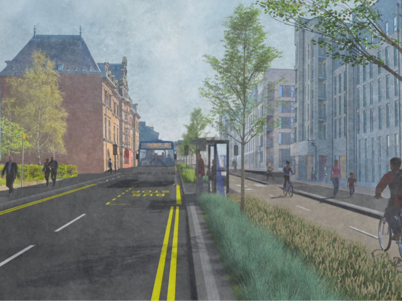 Glasgow to consult on Duke Street & John Knox Street Avenues Plus project