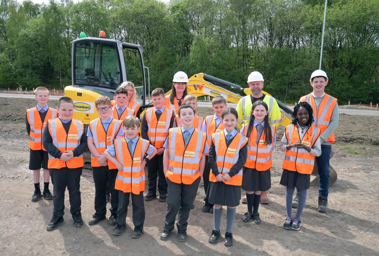 North Lanarkshire pupils experience work on a construction site