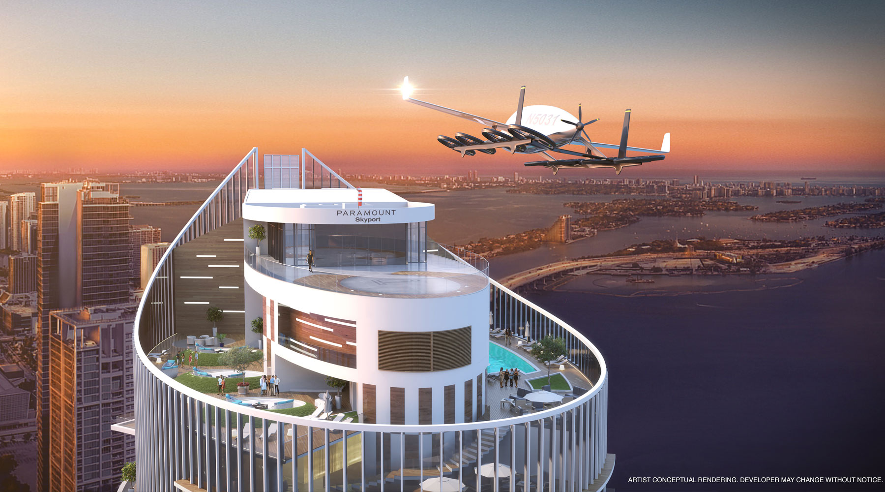 And finally... Developer adds 'skydeck' for flying cars to high-rise building