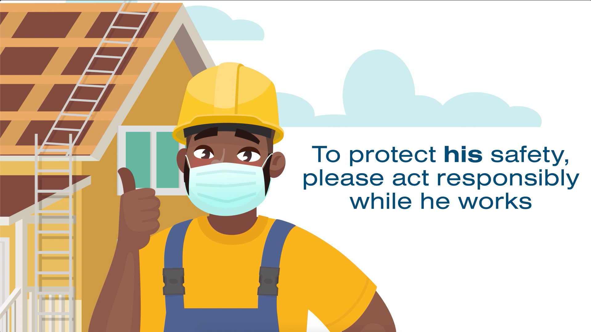 Trade bodies remind public to let construction workers do their jobs safely with new animation