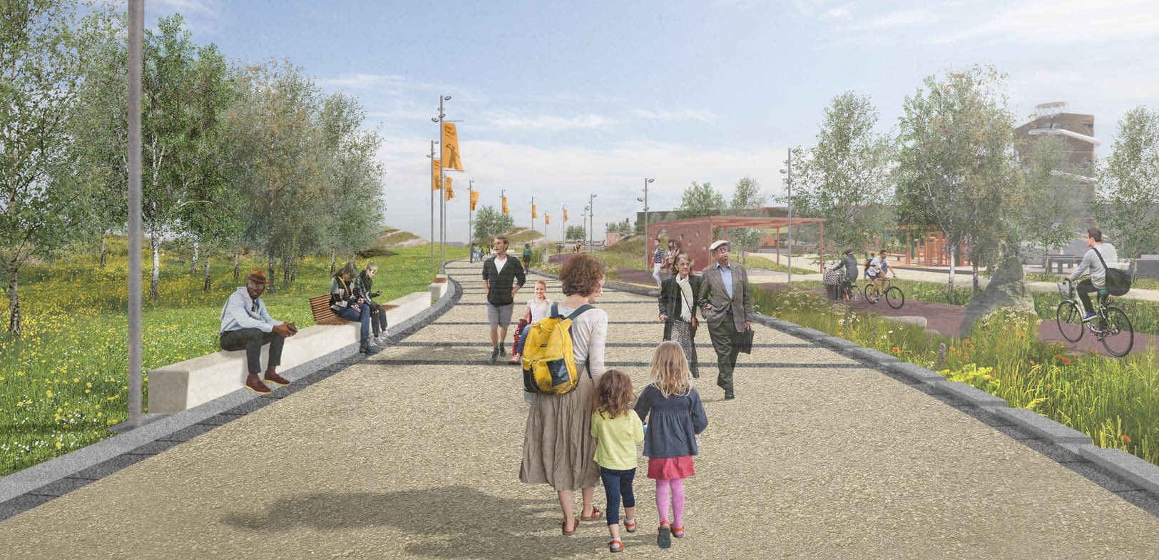 Aberdeen unveils pedestrian spine for beach leisure area