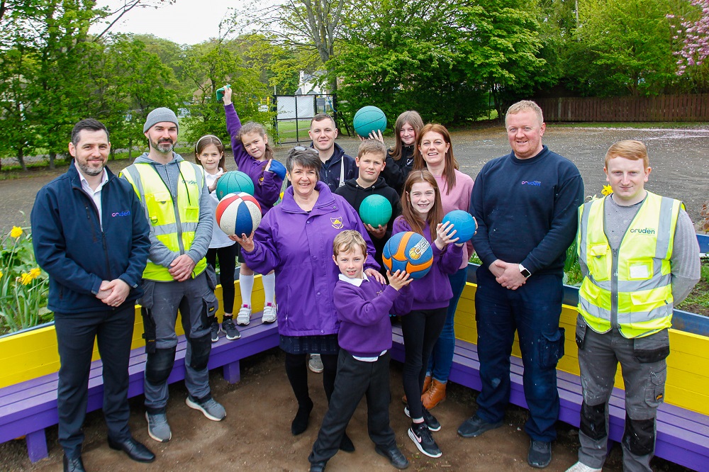 Cruden replaces benches at Longniddry Primary School