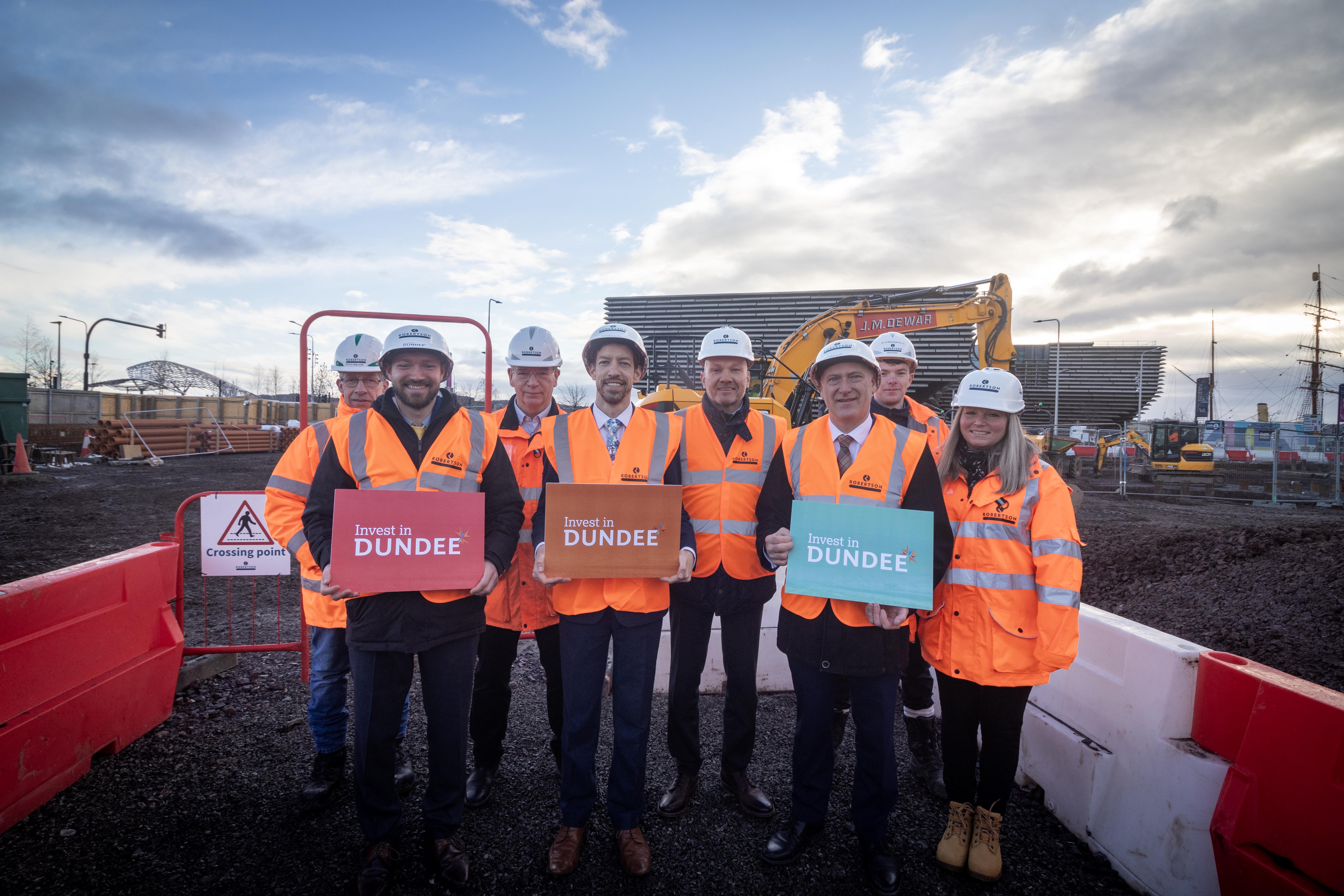 Robertson marks start of work on Dundee Waterfront office development