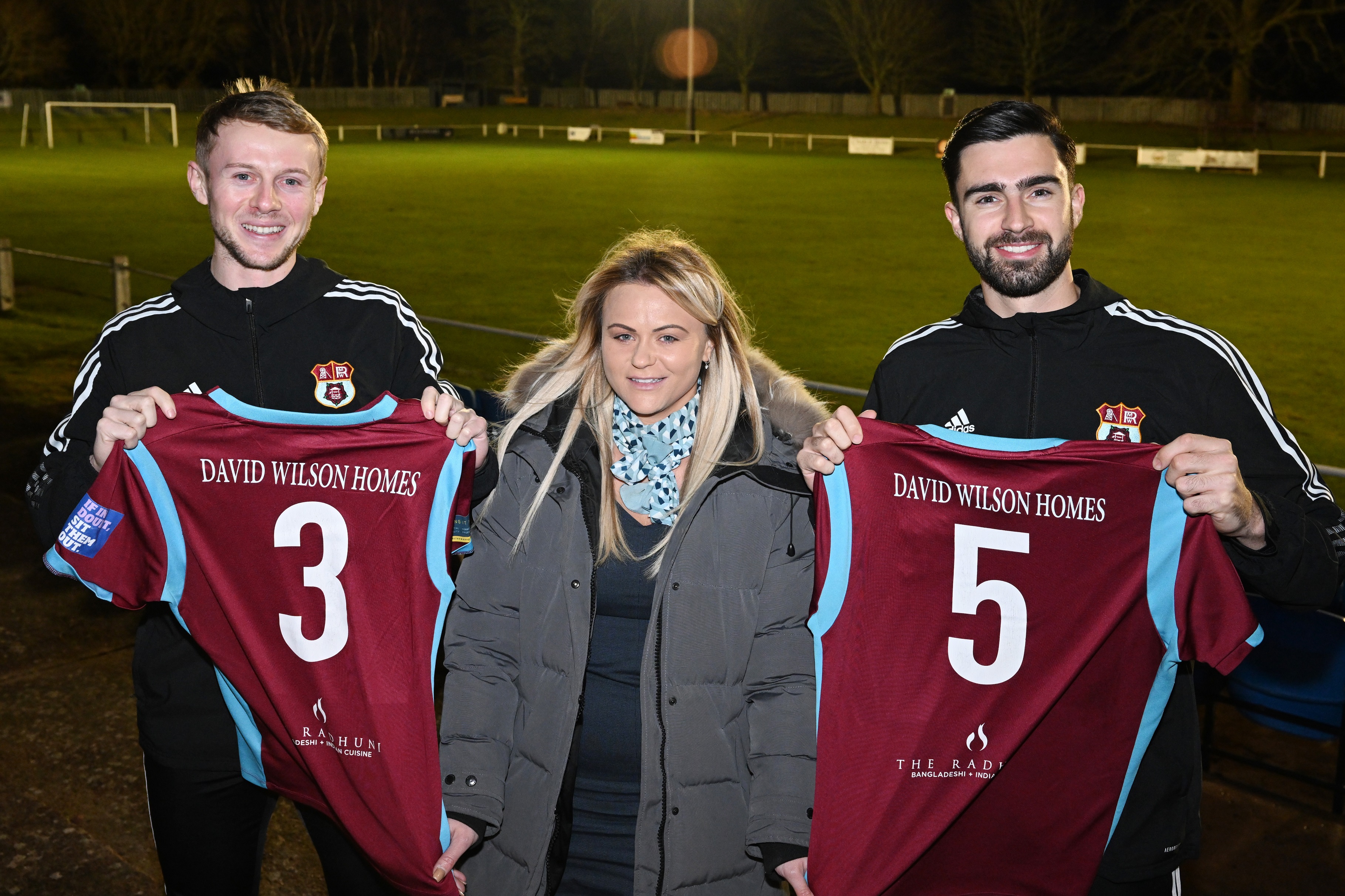 David Wilson Homes scores Rosewell football team partnership