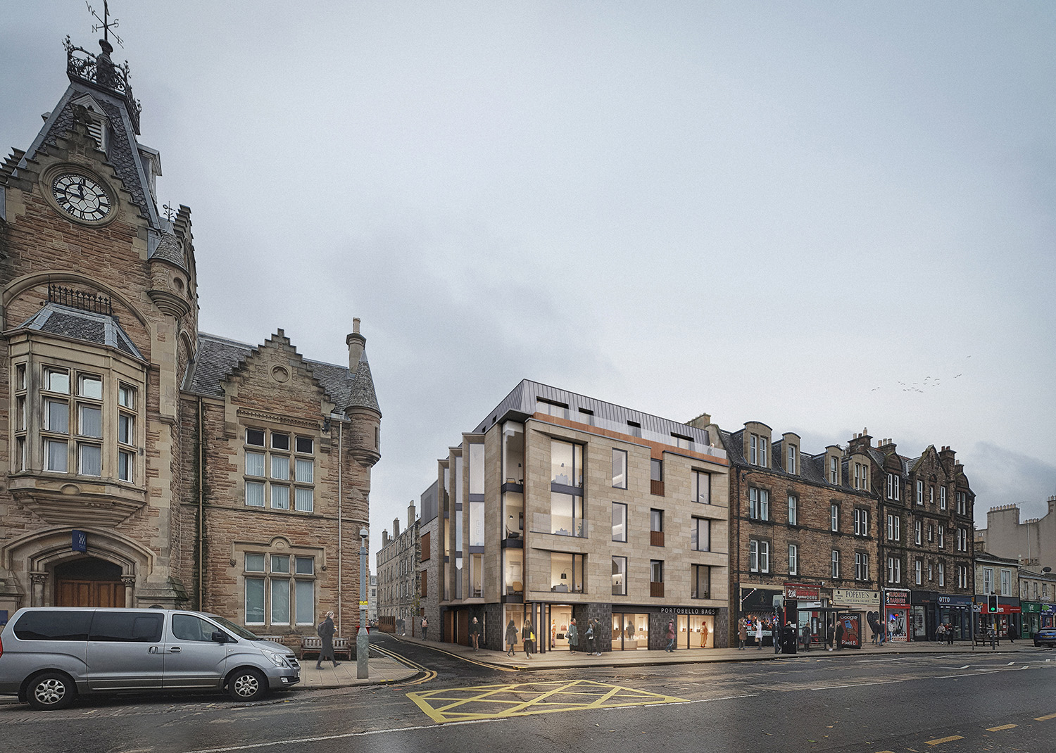 Block Nine Architects submits mixed-use plans for Portobello High Street