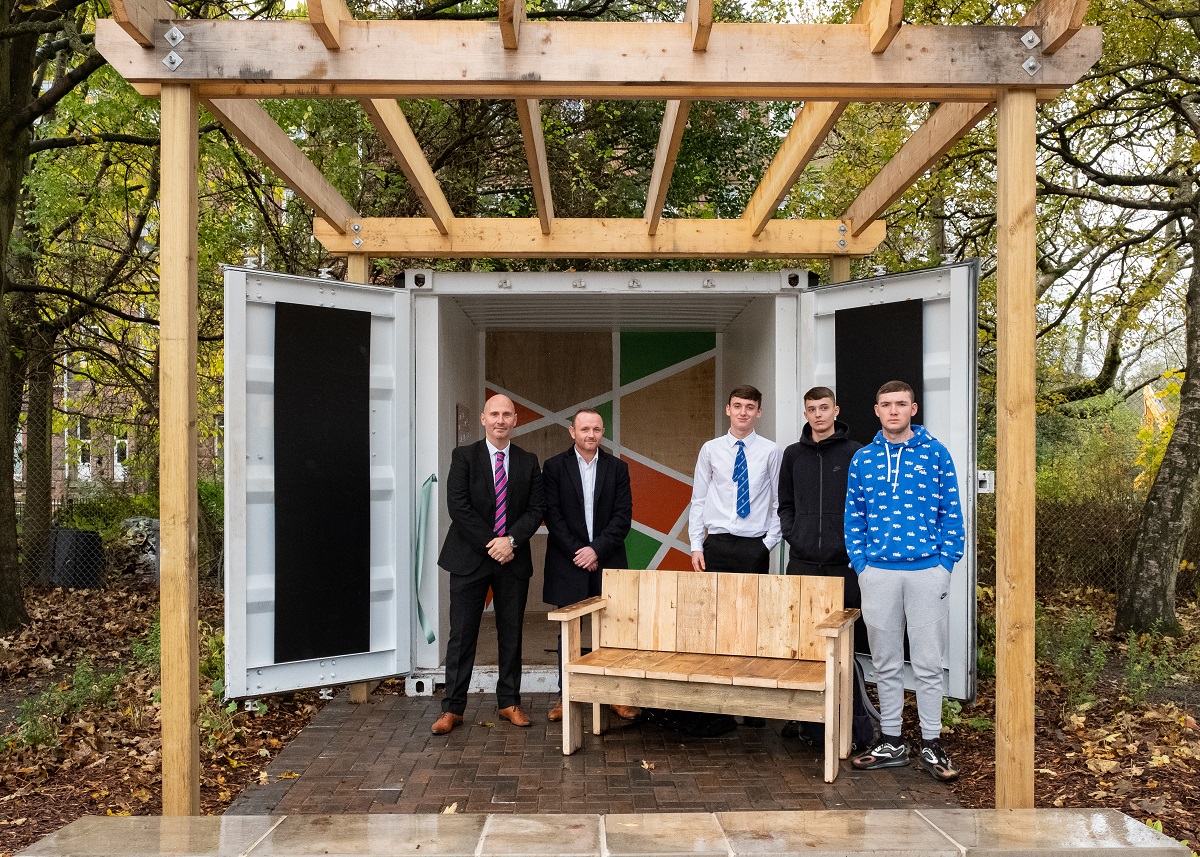Opening of outdoor classroom delivered by aspiring Glasgow apprentices