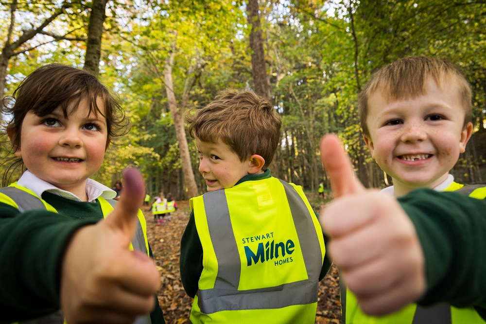 Stewart Milne Homes supports outdoor learning and lights up East Linton community