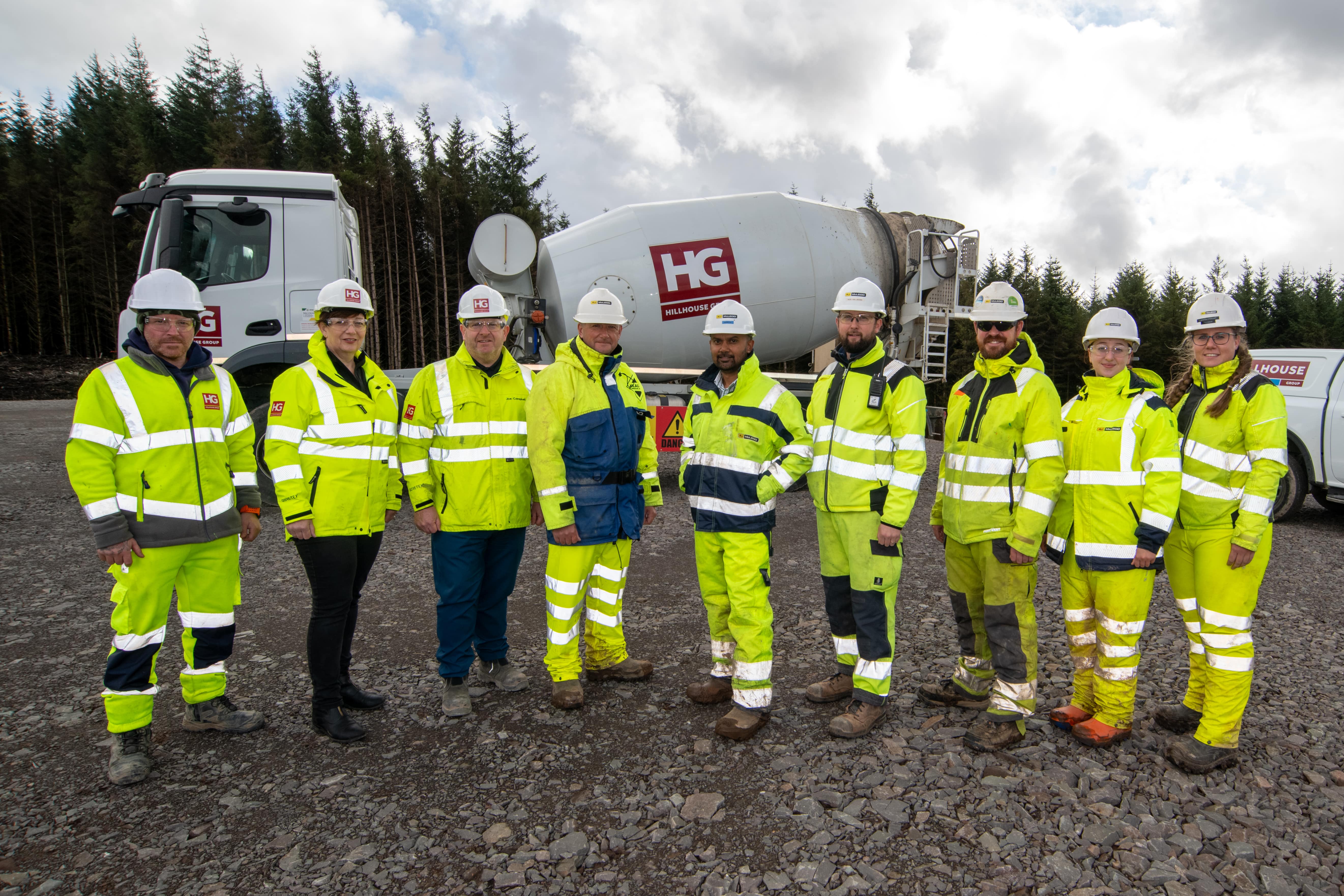 Hillhouse Group delivers concrete to help power 45,000 Scottish homes