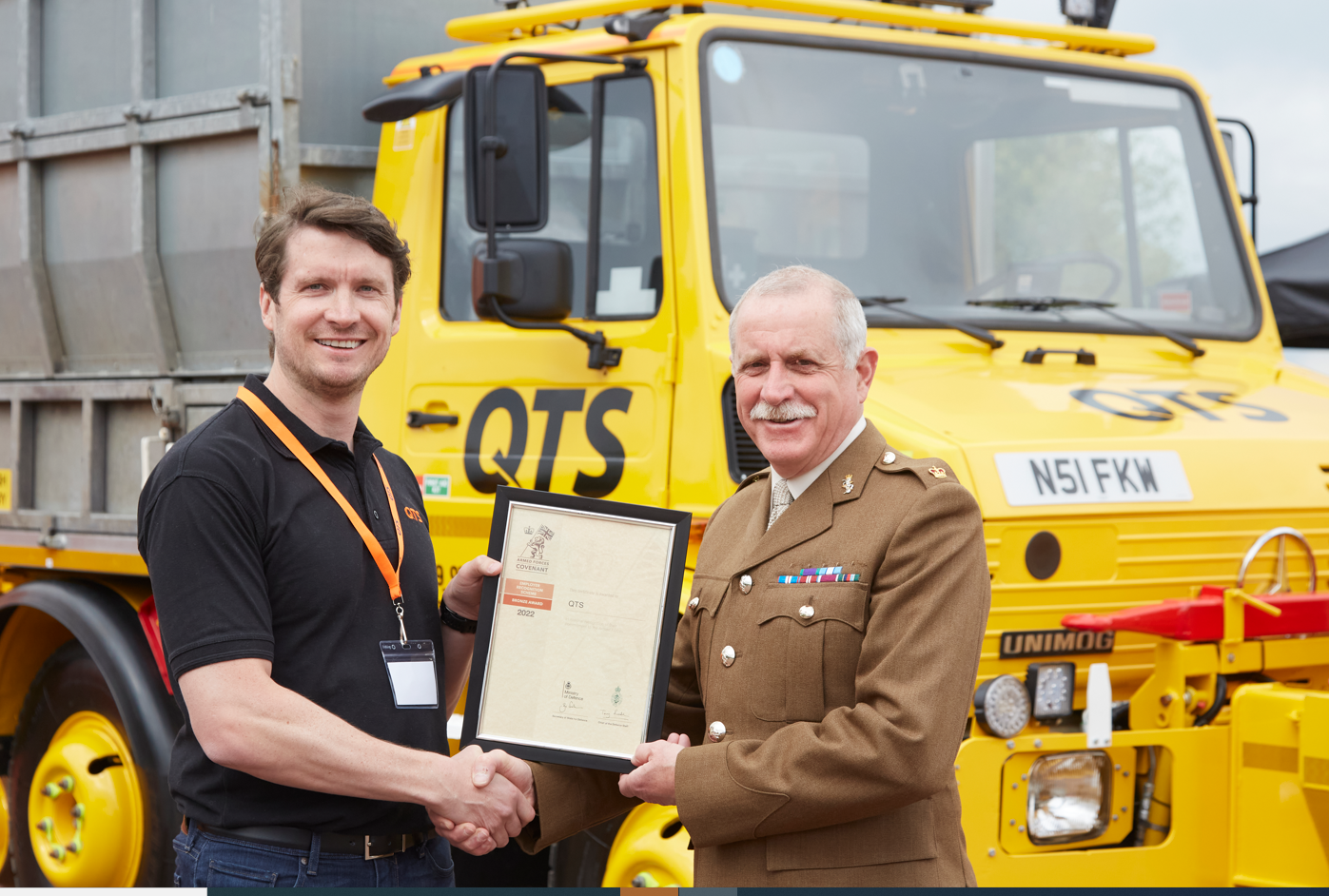 QTS Group receives Armed Forces Covenant award
