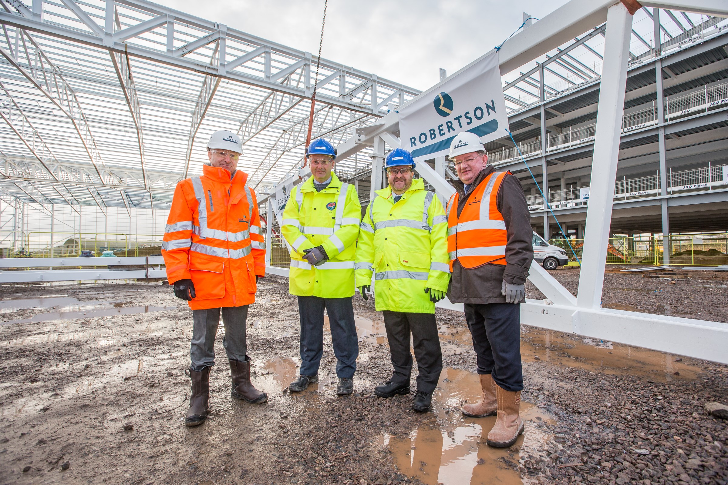 Robertson tops out RAF and Boeing defence aircraft facility in Lossiemouth