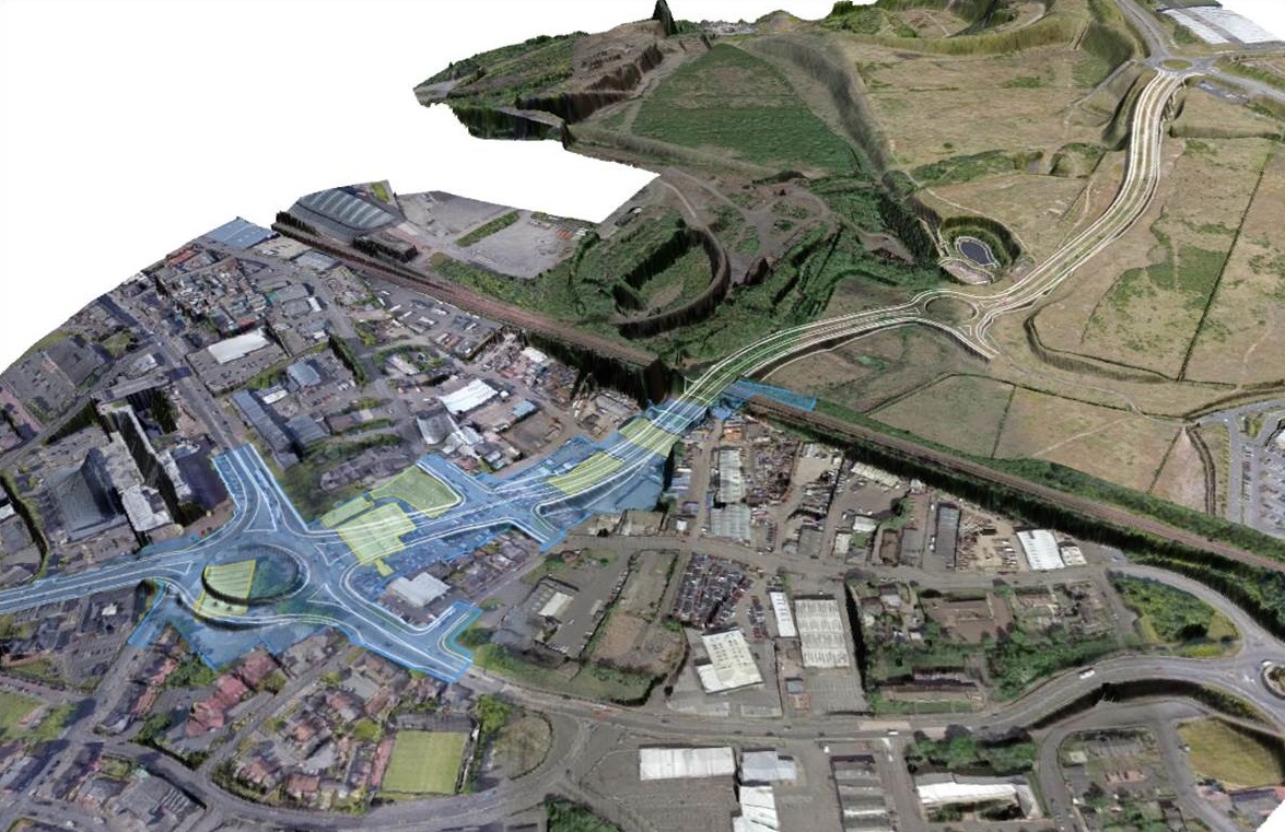 Application lodged for new Ravenscraig link road