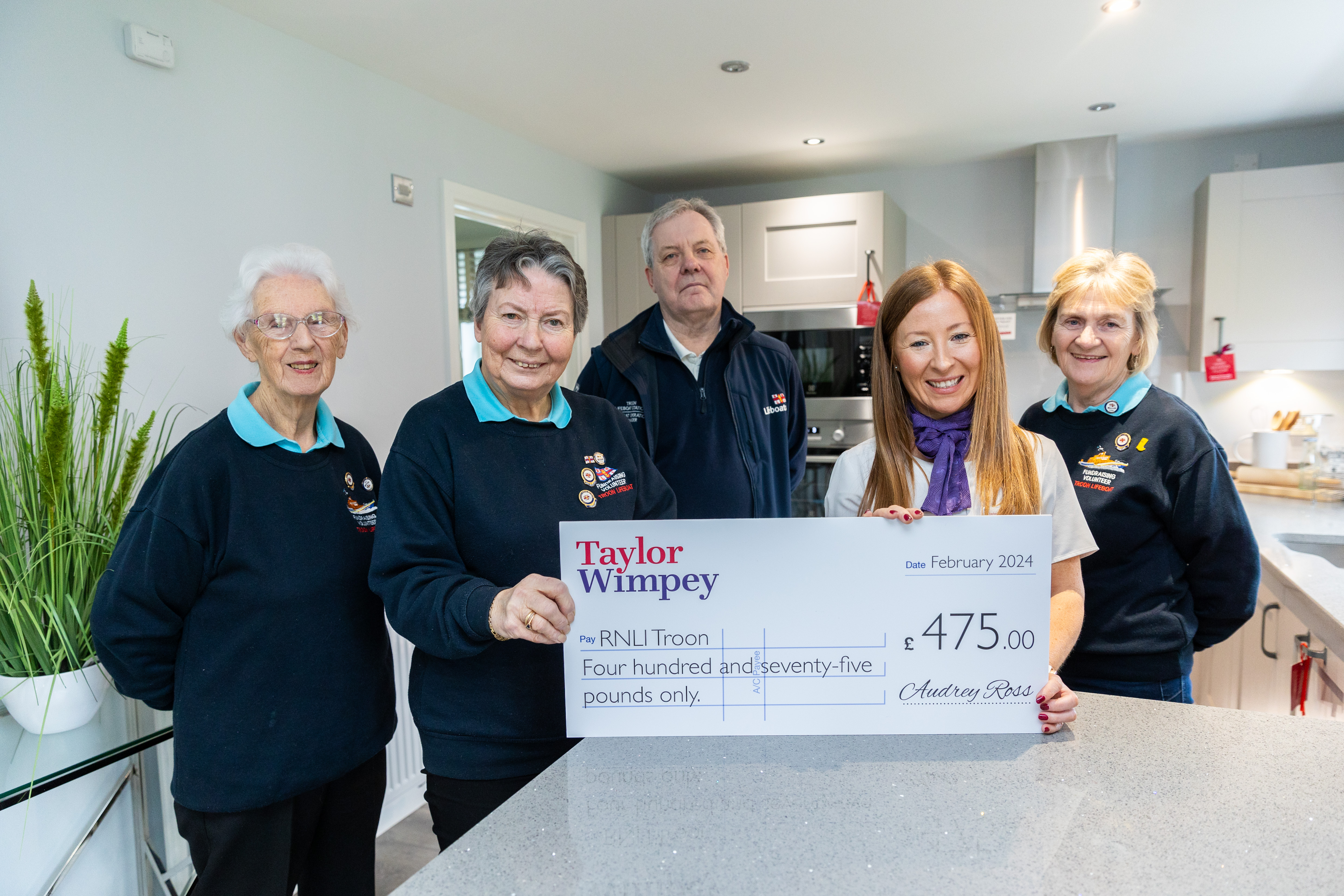Troon RNLI receives another welcome boost from Taylor Wimpey West Scotland