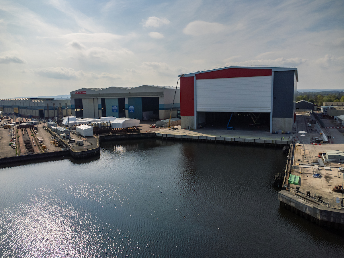 McLaughlin & Harvey delivers new Clyde shipbuilding facility for BAE Systems