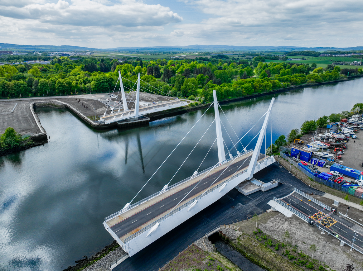 Video: River Clyde's first opening road bridge launches