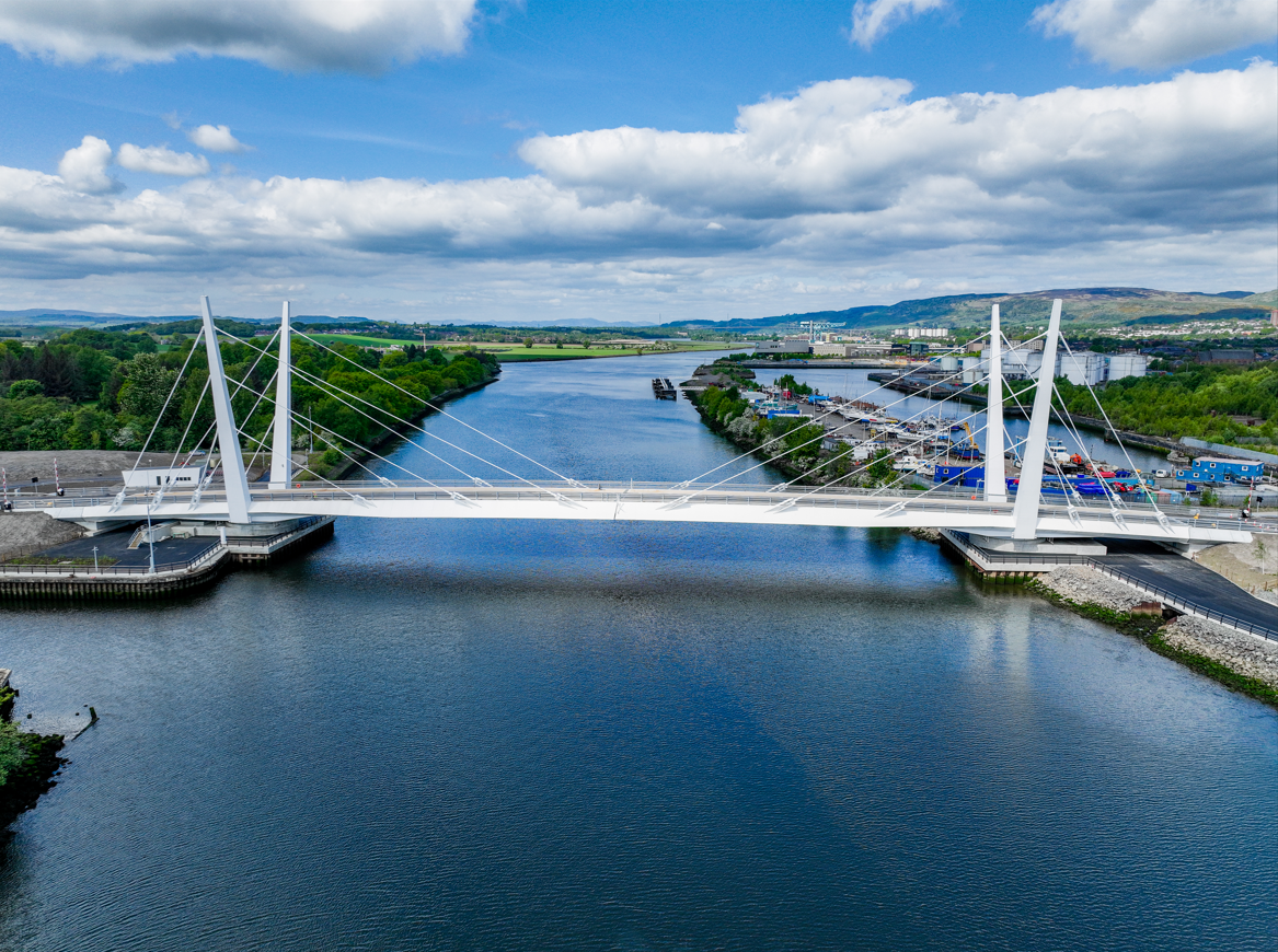 Video: River Clyde's first opening road bridge launches
