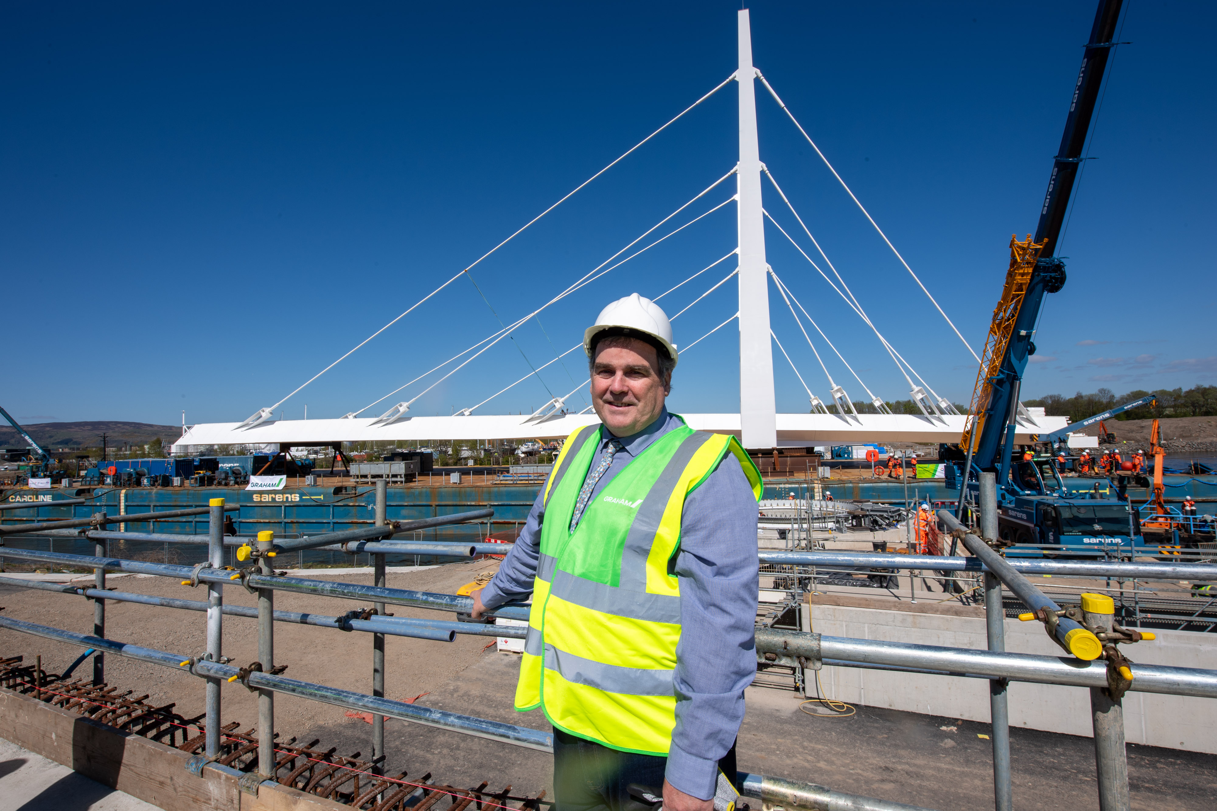 Video: River Clyde's first opening road bridge launches