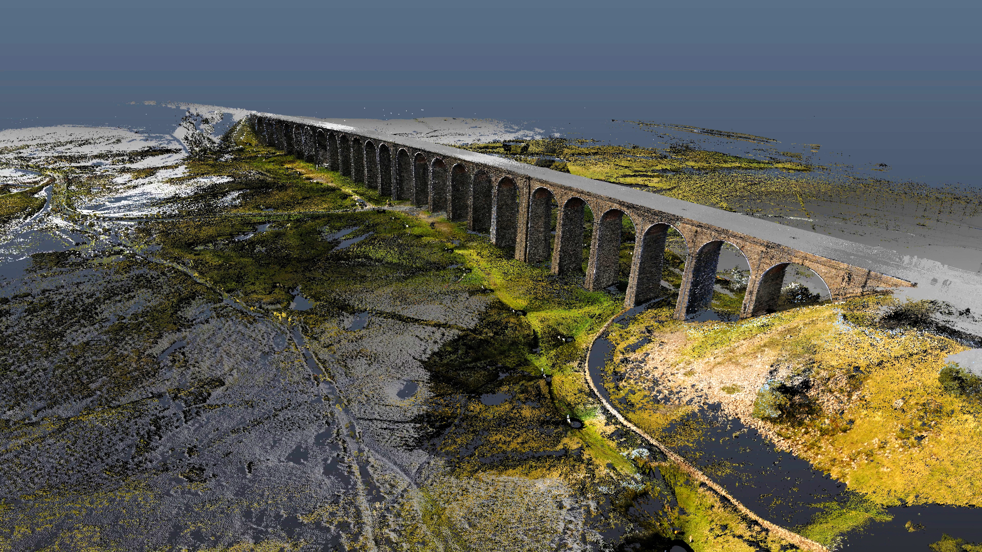 And finally… Viaduct recreated with laser and drone technology