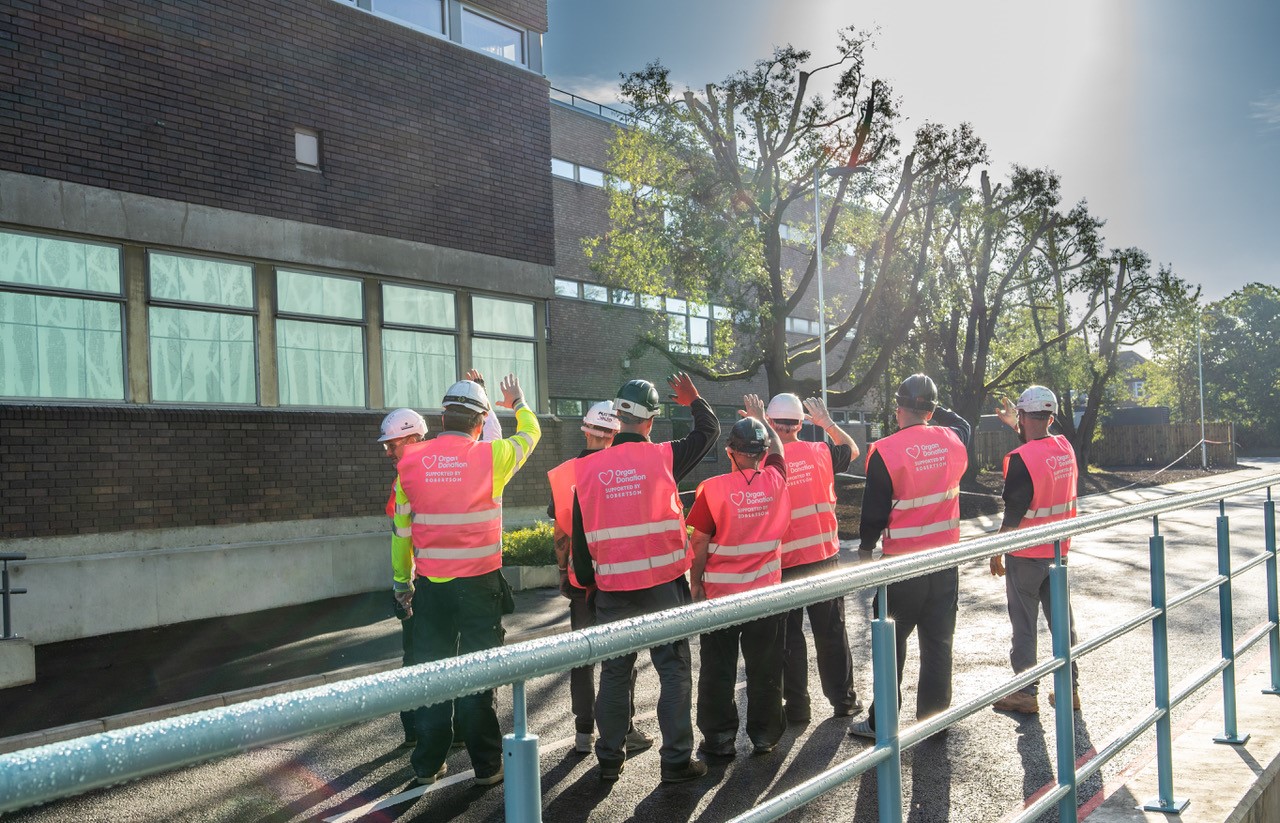 Robertson Construction staff 'go pink' in support of Organ Donation Week