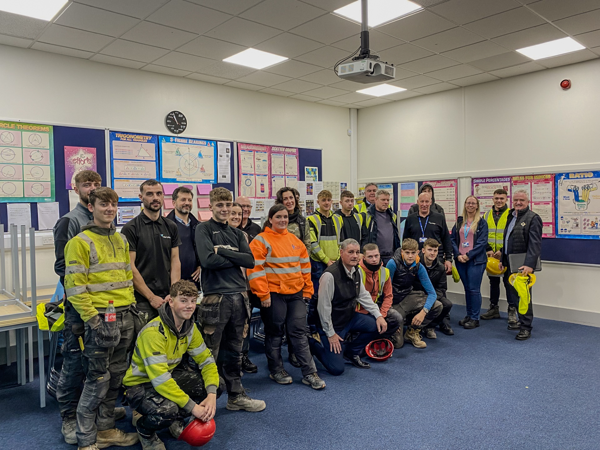 Roofing students given unique insight into Kirkcaldy Campus upgrade