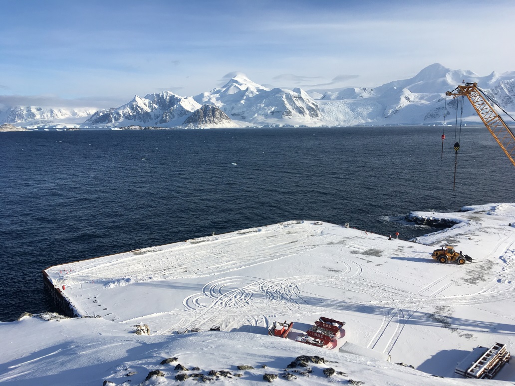 And finally... New Antarctic Wharf completed for RRS Sir David Attenborough