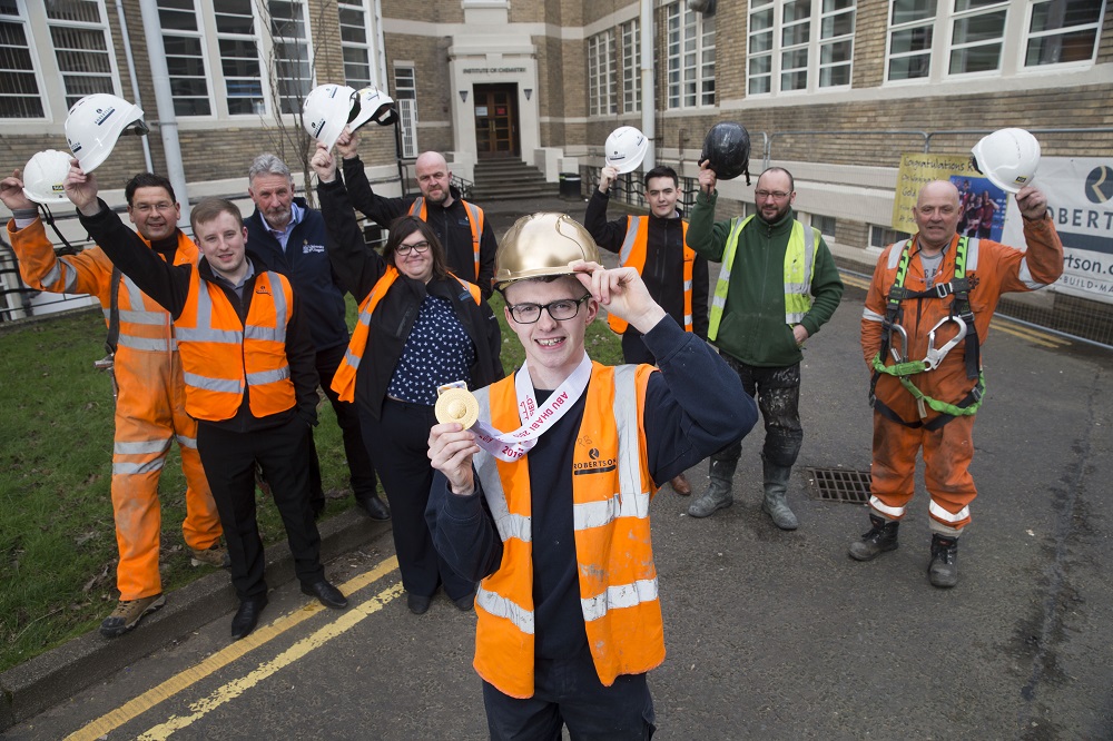 Cycling gold medallist trades helmet for hard hat